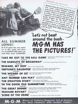 1949 MGM Films ORIGINAL Vintage 9x12 Industry Ad Wizard of Oz Frank Sinatra - £23.34 GBP