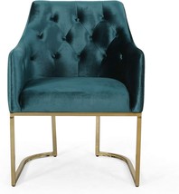 Christopher Knight Home Fern Modern Tufted Glam Accent Chair with, Rose Gold - £158.75 GBP