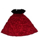 Cinderella Brand Red Tufted Black Velvet Top Tulle Lined Long Dress Girl... - $41.01 CAD
