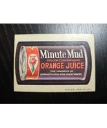 Topps Wacky Packages 2nd Series 1973 MINUTE MUD Frozen Orange Juice Sticker - €17,48 EUR