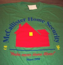 Home Alone Mc Callister Home Security T-Shirt Big &amp; Tall 4XL 4XB New Christmas - £19.46 GBP