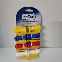 Zyliss Interlocking Corn Holders Skewers Multicolored Plastic Set Of 4 W/bonus  - £3.13 GBP