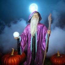 Animated WIZARD Halloween Animated LED  6 Foot Home Depot Home Accents - $506.92