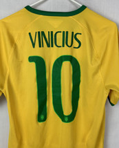 Vintage Nike Soccer Jersey Vinicius Brazil Brasil Futbol Men’s Small Dri-Fit - £54.81 GBP
