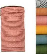 Natural Cotton Macrame Cord Rope 4mm 1 6inch 110 Yards for Plant Hanger ... - $39.71