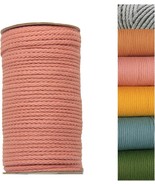 Natural Cotton Macrame Cord Rope 4mm 1 6inch 110 Yards for Plant Hanger ... - $39.71