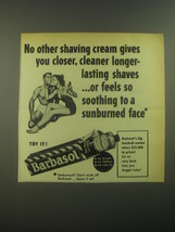 1952 Barbasol Shaving Cream Ad - No other shaving cream gives you closer - £14.54 GBP