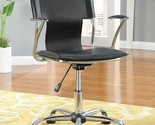 Mid-Back Contemporary Black Adjustable Office Chair By Coaster. - £132.68 GBP