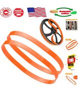 Bright Orange Bandsaw Tires 14&quot; x 1&quot; - Easy Inspection &amp; Installation, 2... - $572.17 MXN