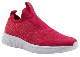 Avia Women&#39;s Slip On Sneaker Shoes Size 10 Bright Pink W Orange Memory Foam NEW - £16.71 GBP