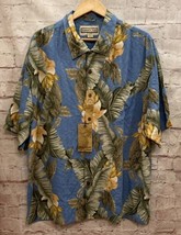 JAMAICA JAXX Mens Hawaiian 100% Silk Short Sleeve Camp Shirt Size XXL Bl... - $69.00