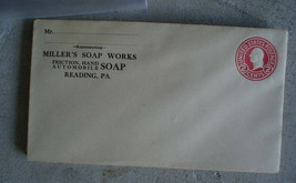 Vintage Miller&#39;s Soap Works Reading PA Envelope Unused - £12.40 GBP
