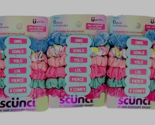 Scunci Scrunchies 3 Packs 18 Scrunchies Pinks Blue One For Every Mood NEW - £11.40 GBP