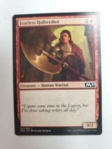 MTG Magic The Gathering Card Fearless Halberdier Creature Human Warrior Red M20 - £5.92 GBP