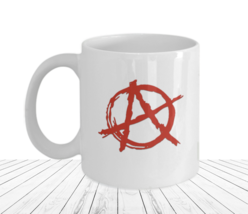 Punk Rock Red Anarchy A Mug  Gift for Anarcho Communist Ancom Anarchist Stuff - £13.87 GBP+