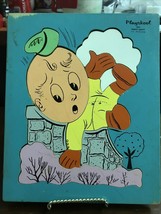 Vintage Humpty Dumpty Playskool Kid Puzzle Blue 185-2 12 Pieces - $14.36