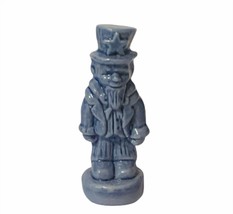 Wade whimsies whimsy vtg figurine England Red Tea Rose Uncle Sam Blue usa star - £11.82 GBP