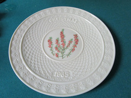 Irish Belleek 1985 Christmas Plate Brochure Heather Irish Heath 9&quot; - £97.47 GBP