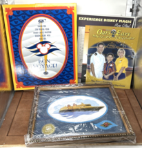 Disney Cruise Line Bon Voyage AAA Special Edition Framed Limited Ship &amp; Logo Pin - £30.91 GBP