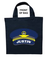 Pilot Trick or Treat Bag, Airline Pilot Halloween Bag, Pilot Loot Bag, P... - £9.45 GBP+