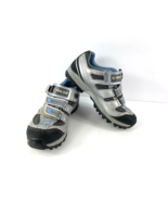 Pearl Izumi ENDURO II Women&#39;s 39 / 9.5 M Mountain Bike Shoes Silver Blue... - $32.49