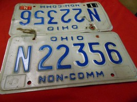 Great Collectible Vintage Set of 2 License Plates- N22356....OHIO  Non-Comm - £17.16 GBP