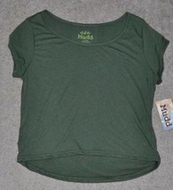 Womens Shirt Summer Jr Girls Mudd Green Cap Short Sleeve Lightweight Top-size L - £7.98 GBP