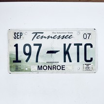 2007 United States Tennessee Monroe County Passenger License Plate 197 KTC - £14.78 GBP