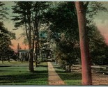 Cromwell Hall Cromwell Connecticut Cromata 1922 Hand-Colored DB Cartolin... - $5.08