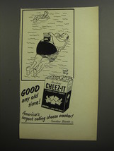 1952 Sunshine Cheez-It Crackers Ad - cartoon by Robert Day - Good any old time - £14.78 GBP