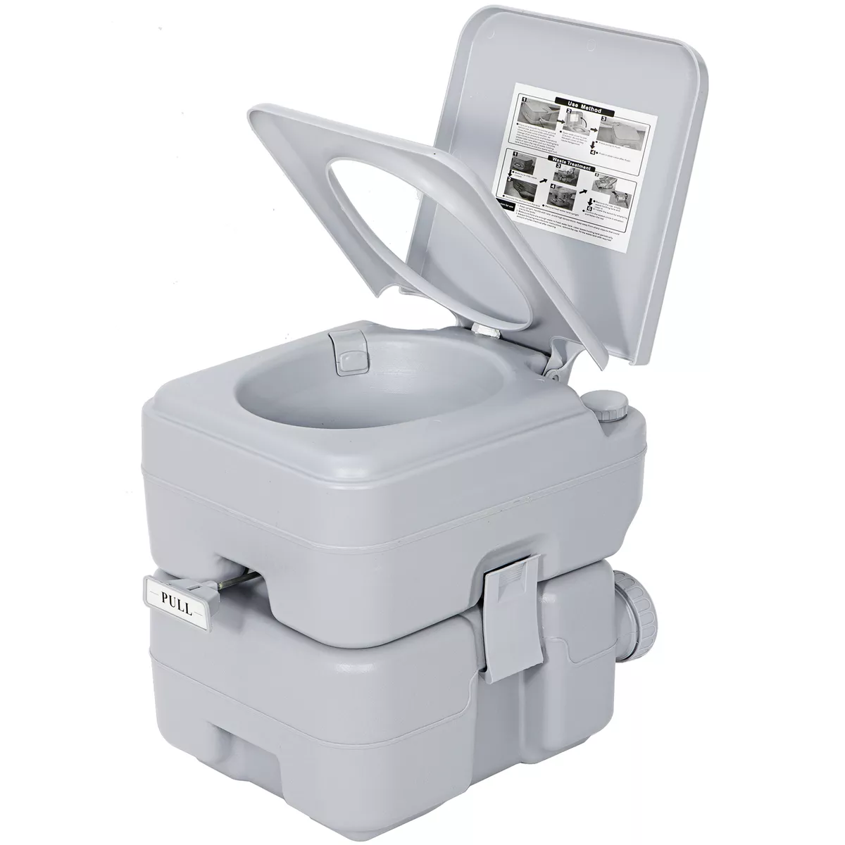 Portable Toilet 6.6 Gallon 20L Flush Travel Camping Outdoor Indoor Commo... - $1,968.31 MXN