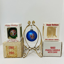 Campbell&#39;s Soup Lot of 2 Collectors Edition Christmas Ornaments Boxes 19... - $23.76