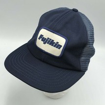 Fujikin Valves Patch Mesh Snapback Hat Cap Blue Made in USA  - £18.49 GBP