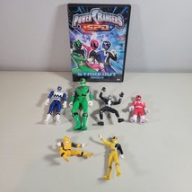 Power Ranger DVD and Action Figures Lot 1 DVD and 6 Action Figures - £14.98 GBP