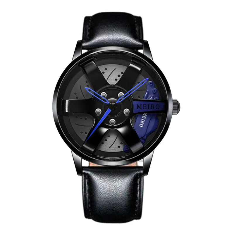  Automatic Electroplated Car Steering Wheel Non-Mechanical Sports Watch #24 - €13,88 EUR