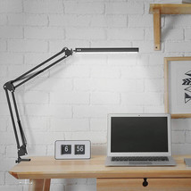 Led Desk Lamp Adjustable Swing Arm Lamp With Clamp Eye-Caring Reading Desk Light - £32.47 GBP