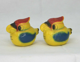 Vintage Set Of Ceramic Tropical Bird With Hooked Beak Salt And Pepper Shakers  - £12.05 GBP