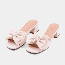 Shu Shop Women&#39;s Francesca Heels Ivory Linen - $542.92 MXN