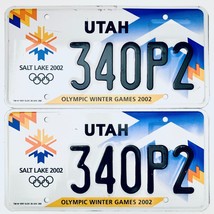 2002 United States Utah Olympic Winter Games Passenger License Plate 340P2 - £26.47 GBP
