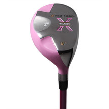 Petite Women&#39;s Turbo Power X-Balance Golf Club Pink Hybrid #2 Lady &quot;L&quot; Flex Club - £69.21 GBP
