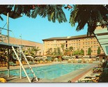 Poolside At Hotel Ambassador Los Angeles CA California UNP Chrome Postca... - $5.08