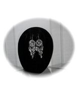 Silver Chandelier  Earrings Earring Hollywood Trendy - £24.31 GBP