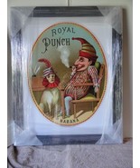Royal Punch print signed and framed in shiny black frame. 35&quot; x 28&quot; x 1&quot;... - $550.00