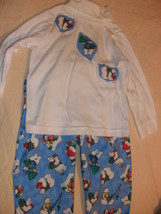 Boys pants set size 18 month new handmade with bears on blue for winter - $17.00