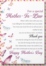 Mothers Day Card for Mother in Law, Mother in Law Mother&#39;S Day Card with Envelop - £11.07 GBP