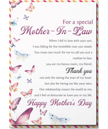 Mothers Day Card for Mother in Law, Mother in Law Mother'S Day Card with Envelop - $14.16