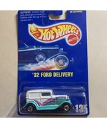 Hot Wheels 32 Ford Delivery 1992 Collector #135 White Turquoise Die Cast - €6,69 EUR