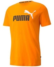 PUMA Mens Logo Graphic T-Shirt Size Small Color Orange - £28.34 GBP