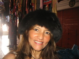 Black fur cap, babyalpaca fur hat - £89.67 GBP