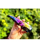 5.5-6&quot; Titanium Aura Quartz Arrowhead – Rainbow Obsidian for Jewelry &amp; G... - $16.82+